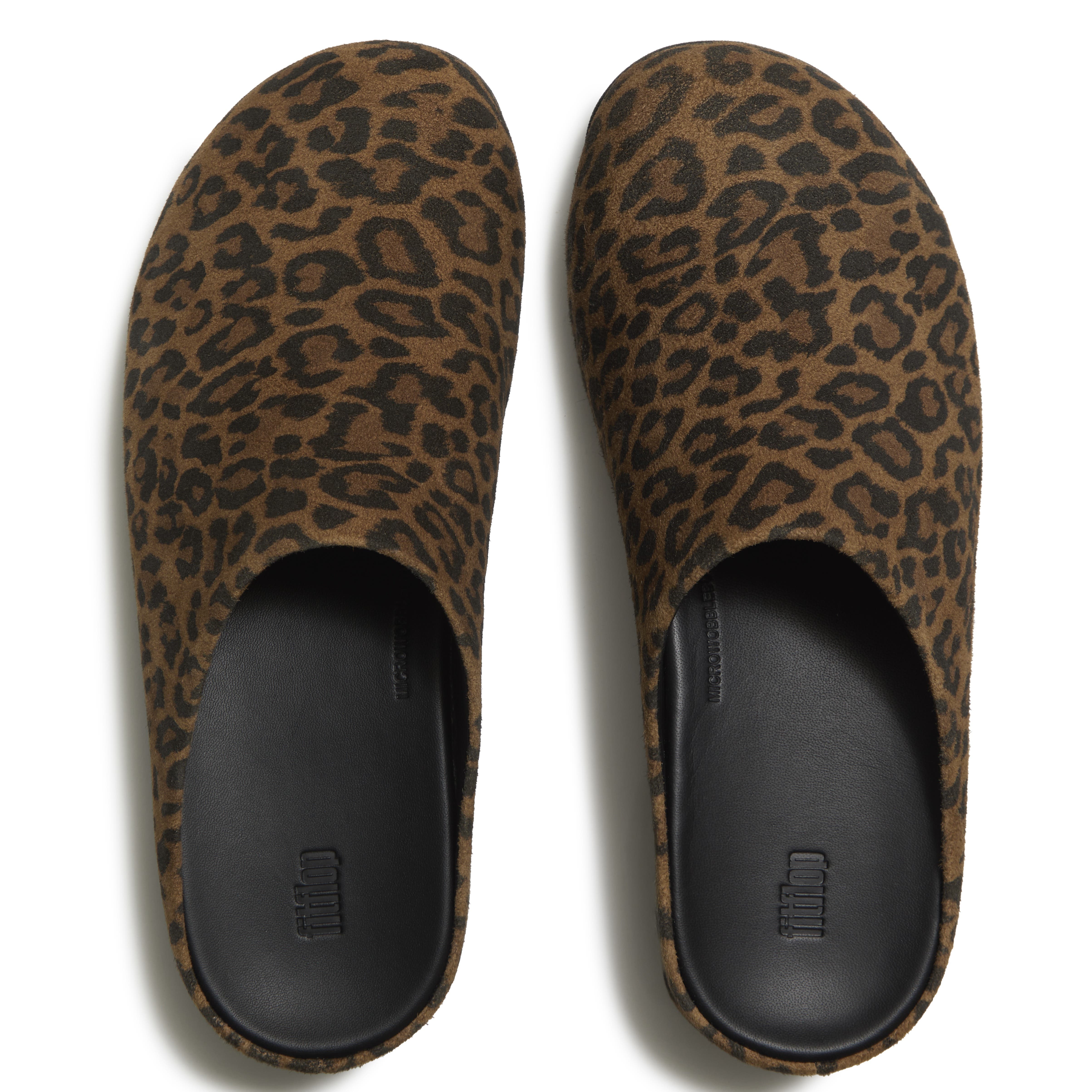 Shuv Suede Leopard Mules, Alternate, color, Tan/Black