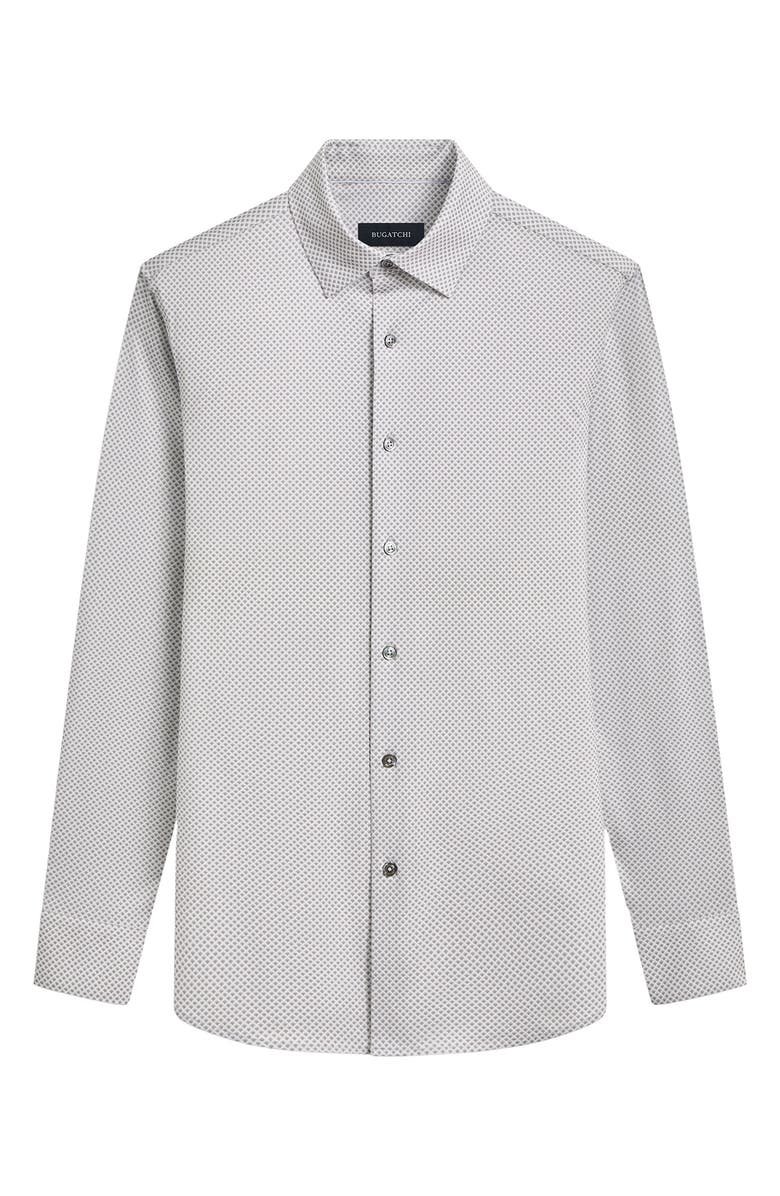 Bugatchi Jules OoohCotton<sup>®</sup> Fish Scale Print Button-Up Shirt, Alternate, color,