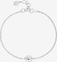 Dower & Hall White Topaz Pear Chain Bracelet