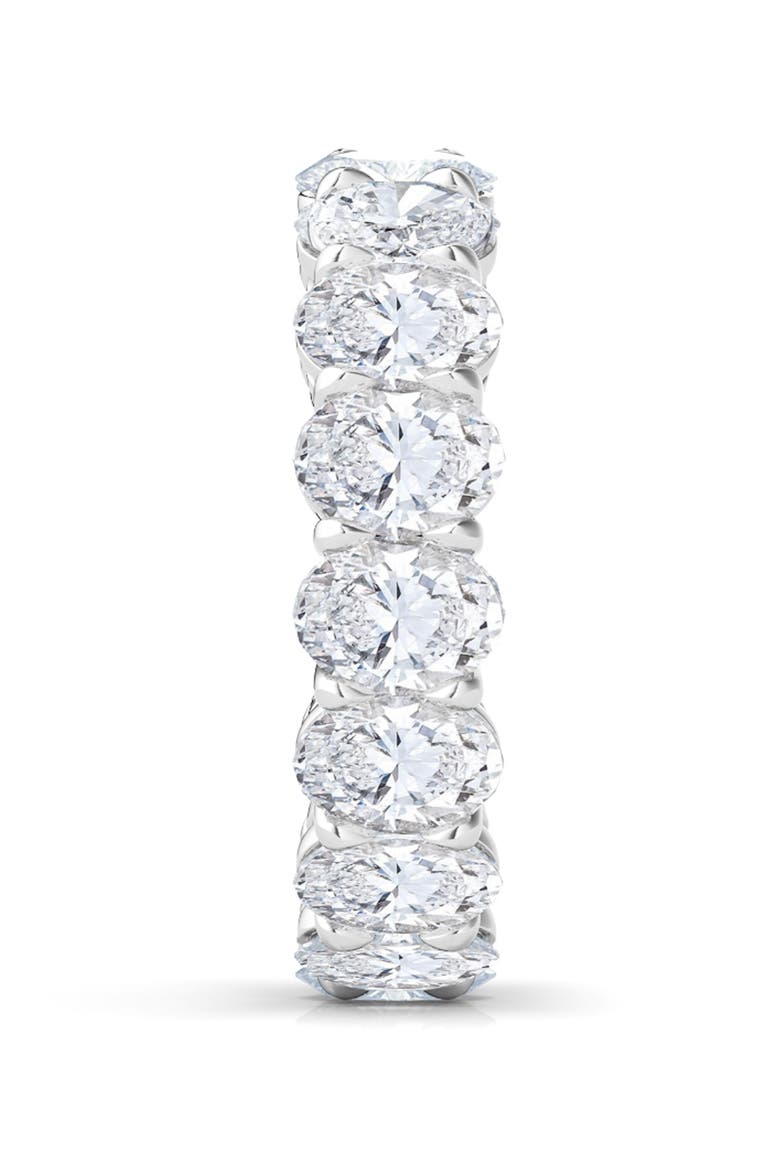 Oval Cut Lab Grown Diamond Eternity Band, Alternate, color, WHITE GOLD