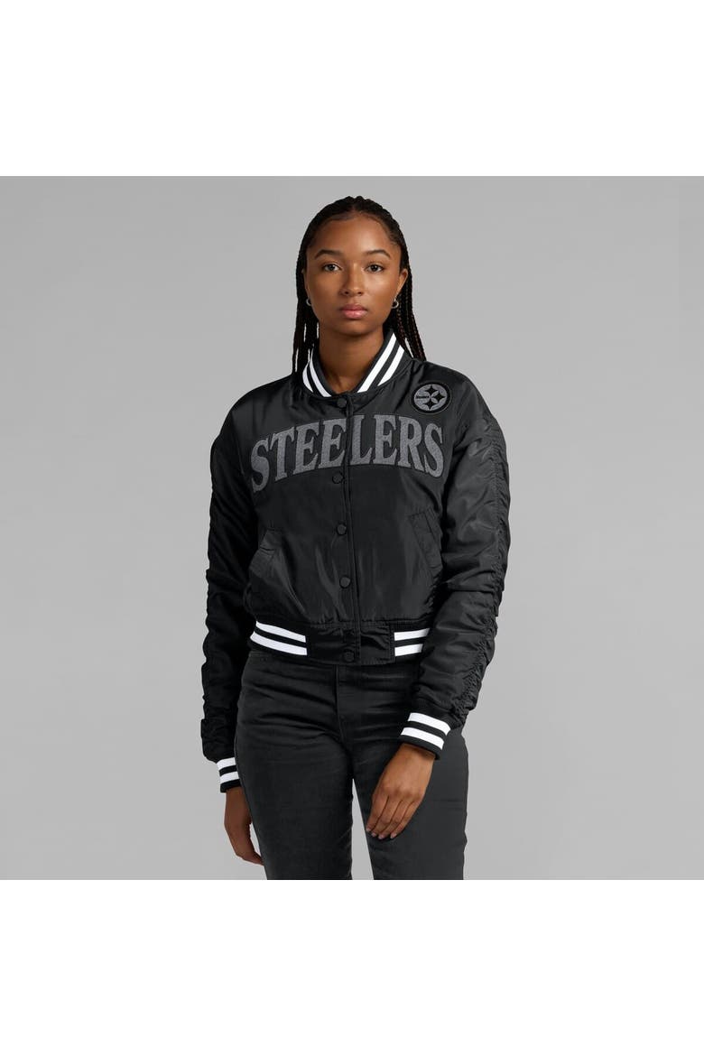 Women's Fanatics  Black Pittsburgh Steelers Elements Wave Full-Snap Jacket, Alternate, color, Black