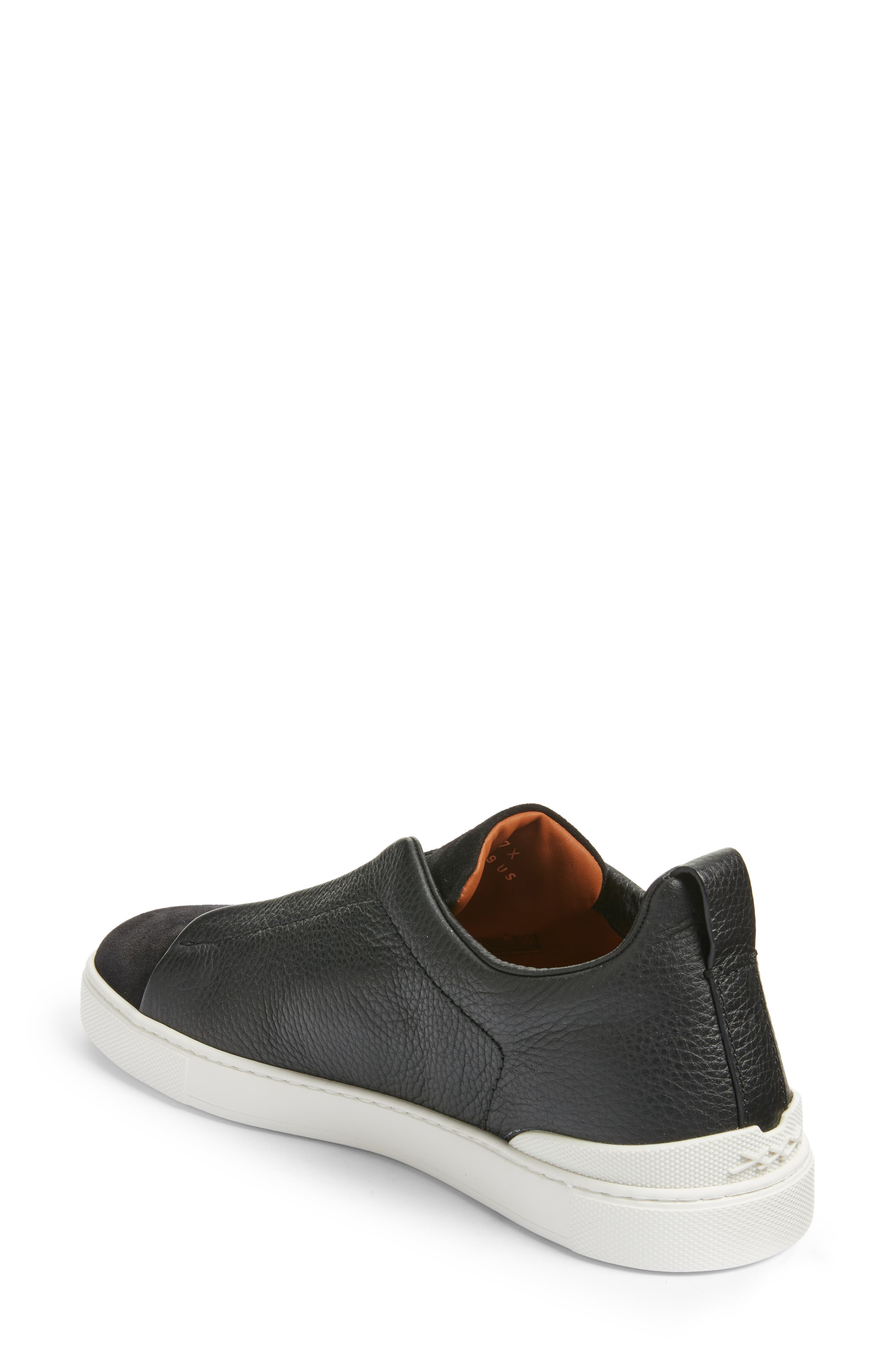 ZEGNA Triple Stitch Low Top Sneaker, Alternate, color, 