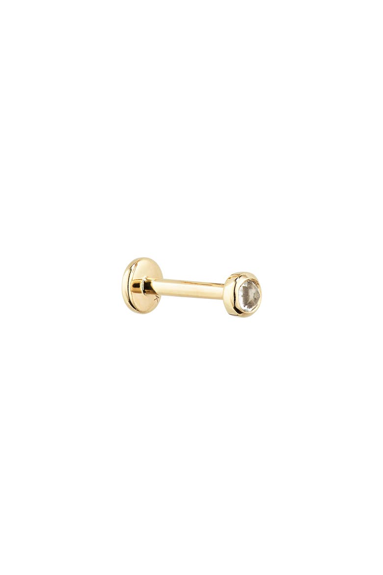 MV Siren™ Mini Crystal Single Stud, Main, color, GOLD