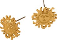 Ten Thousand Villages Calida Plate Sun Post Earrings