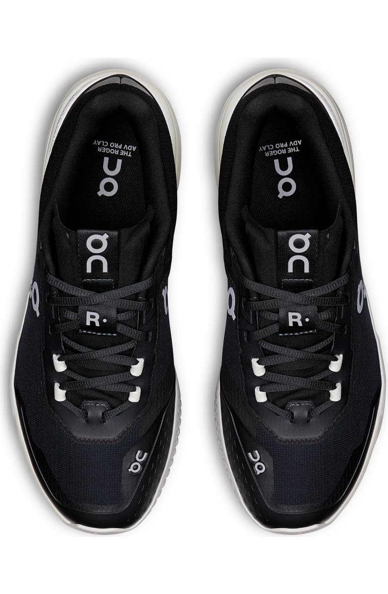 On The Roger ADV Pro Clay Tennis Shoe, Alternate, color, Black/ White