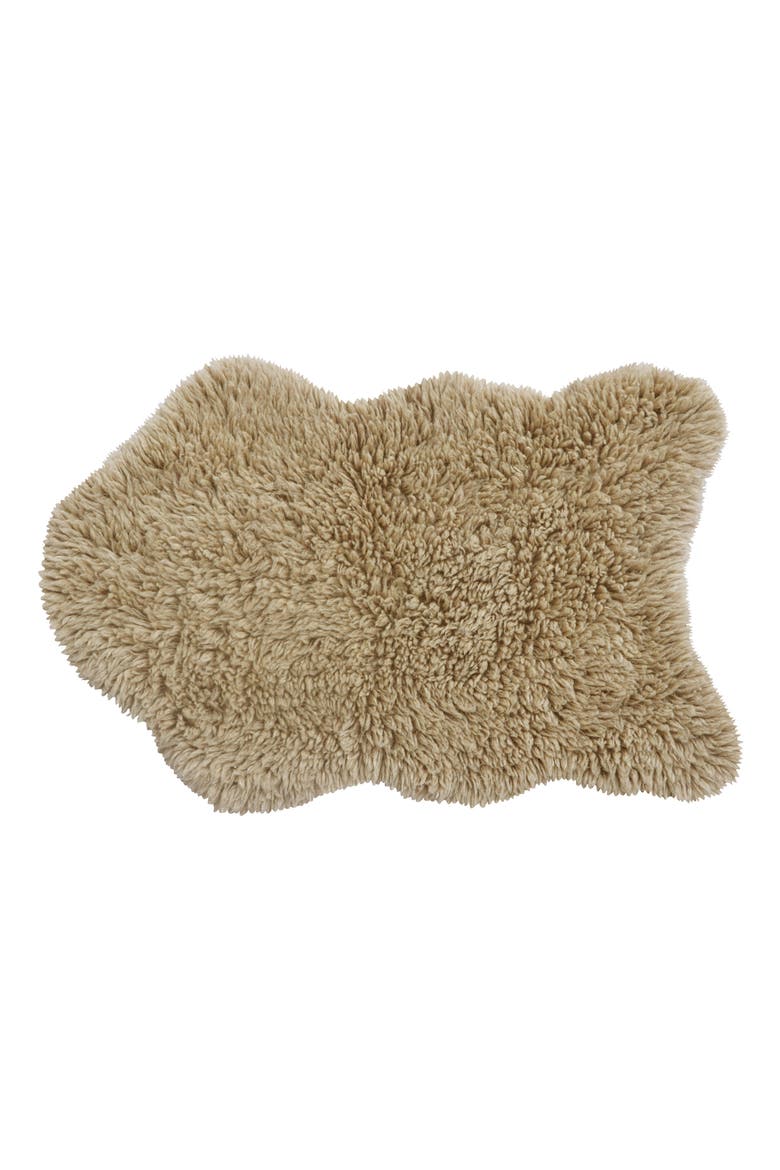 Woolly Woolable Washable Wool Rug, Main, color, BEIGE