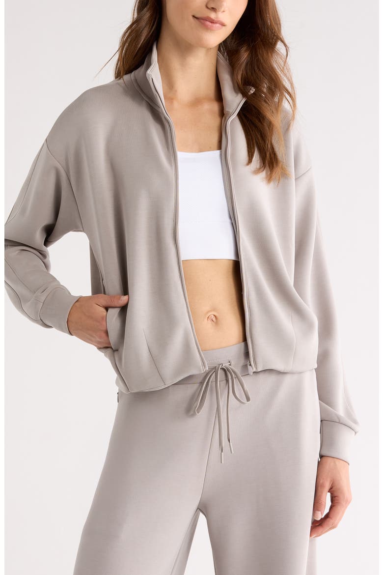 Ultra Soft Zip Jacket, Main, color, GREY EARL