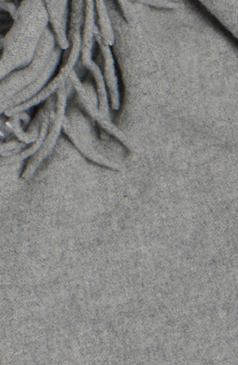 Acne Studios Canada Wool Fringe Scarf, Alternate, color, Light Grey Melange