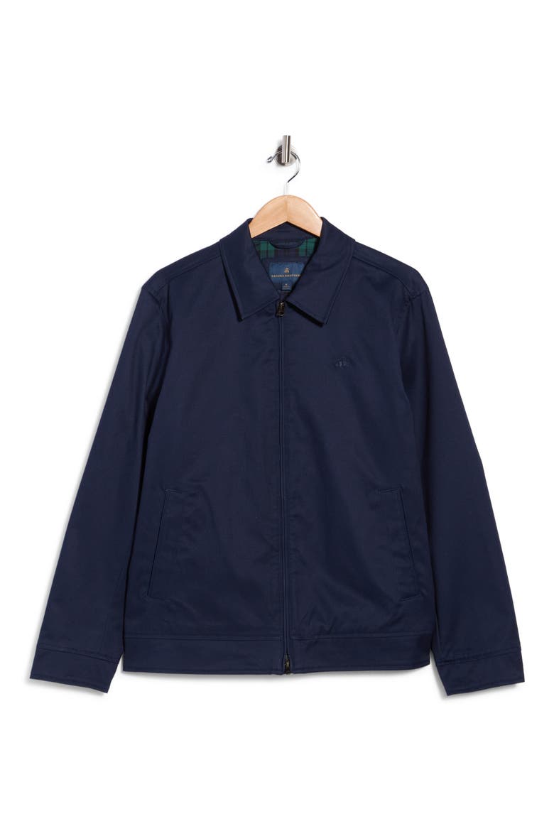 Cotton Logo Bomber Jacket, Main, color, NAVY