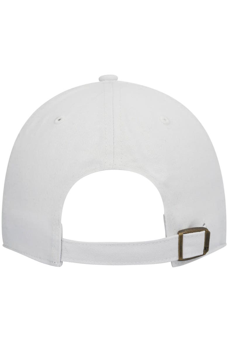 Women's '47 White Carolina Panthers Miata Clean Up Logo Adjustable Hat, Alternate, color, White