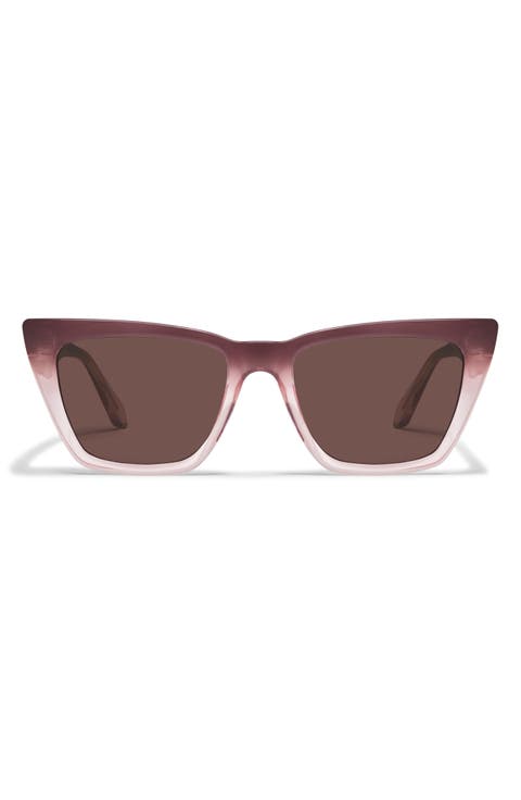 Call The Shots 54mm Gradient Cat Eye Sunglasses