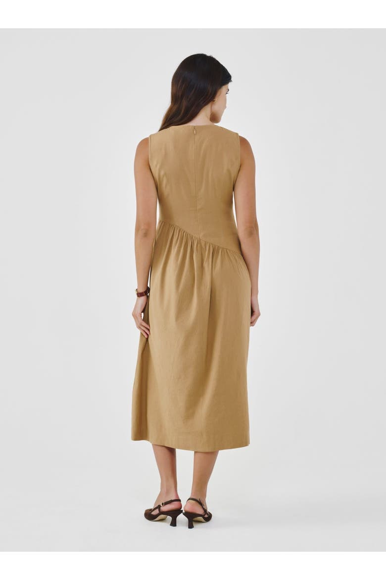 Linen Dress, Alternate, color, Mocha Mousse