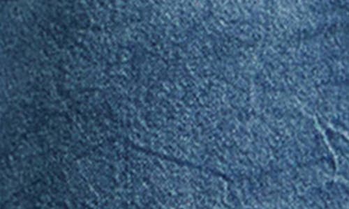 Lee Rider Raw Hem Denim Shorts In Ocean Depths