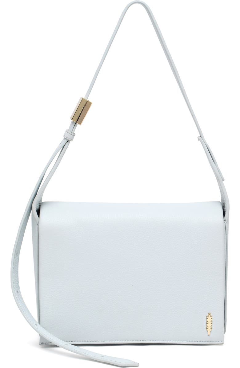 Thacker Jennie Leather Flap Shoulder Bag, Main, color, Maldives Blue