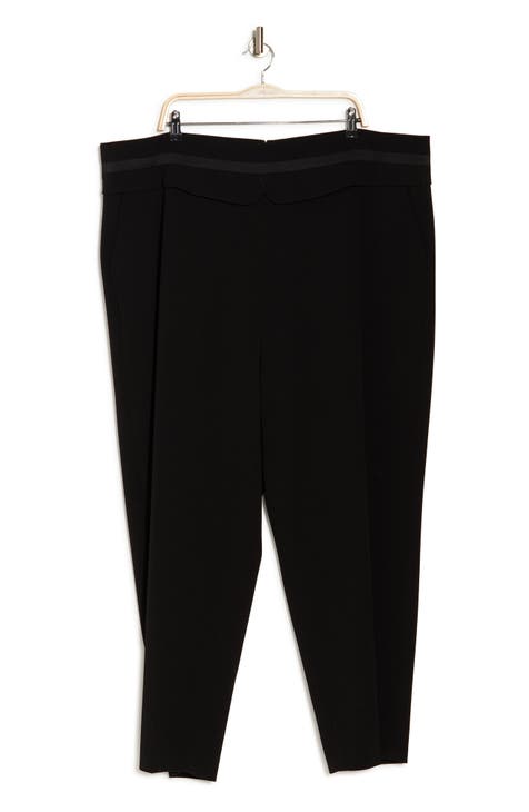 High Waisted Tuxedo Pants (Plus Size)