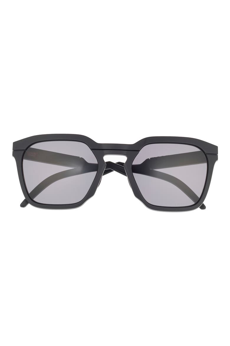 HSTN 54mm Square Sunglasses, Main, color, MATTE BLACK / PRIZM GREY
