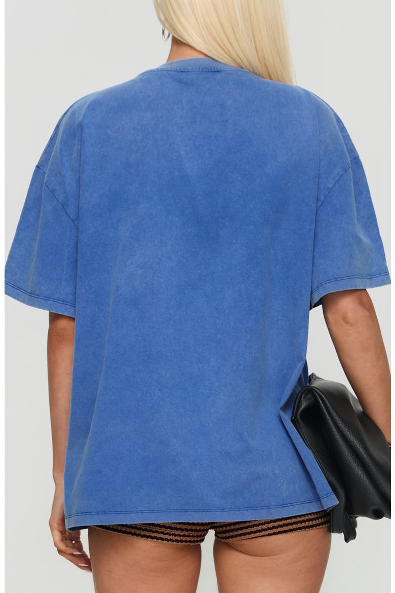 Linsay Pomegranate Oversize Cotton Graphic T-Shirt, Alternate, color, BLUE / POMEGRANATE