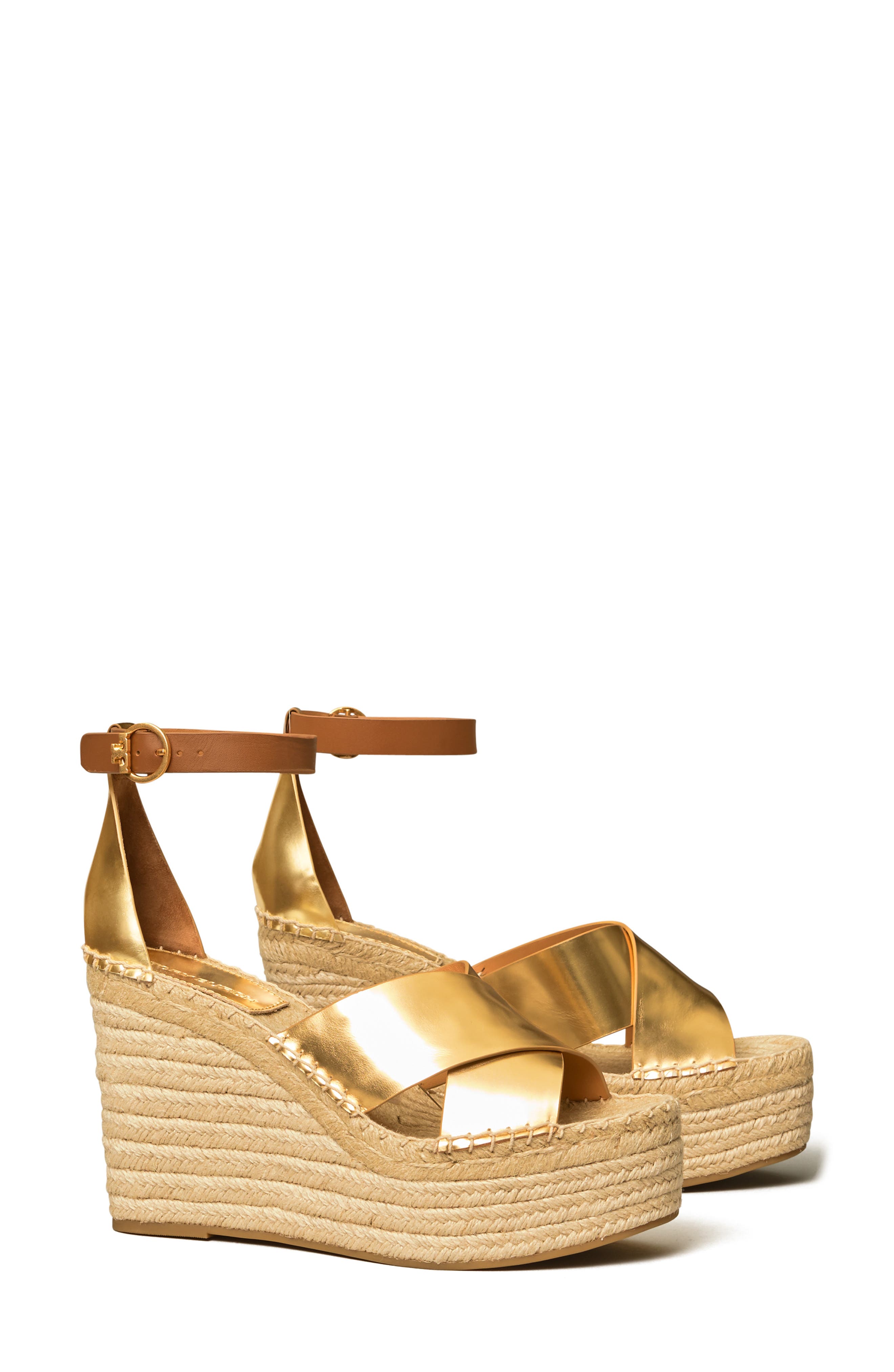 Selby Espadrille Wedge Sandal, Main, color, GOLD/ AMBRA
