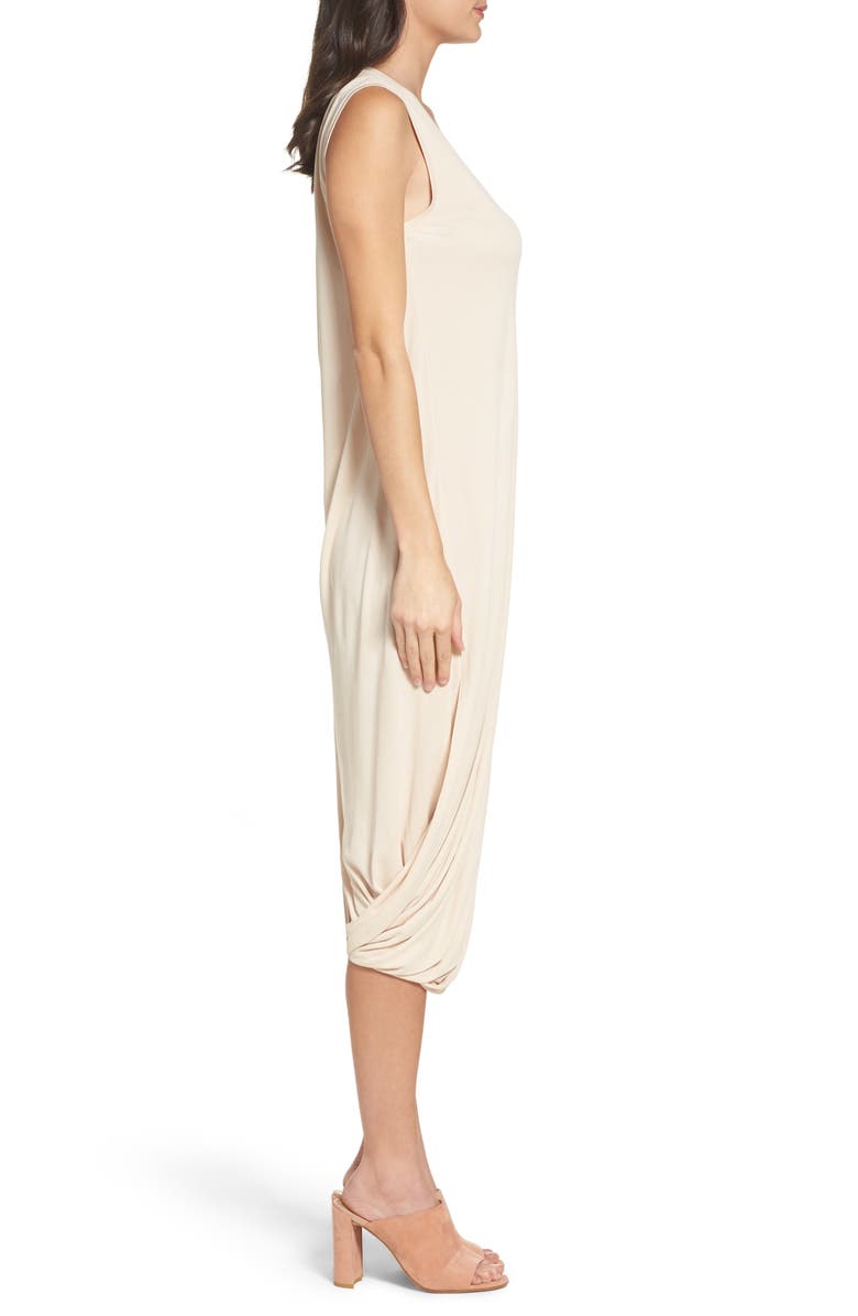 BCBGMAXAZRIA Ruched Midi Dress, Alternate, color,