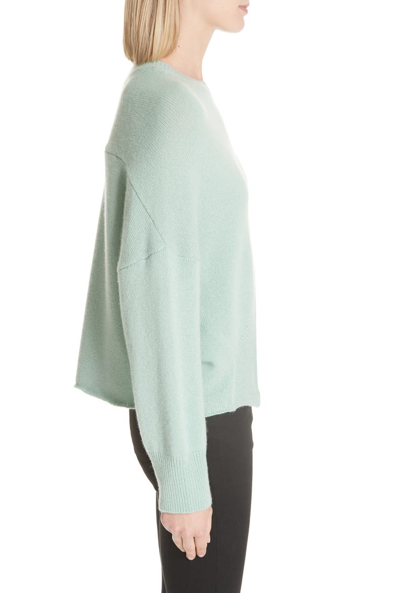 Curve Hem Crop Cashmere Sweater, Alternate, color, CAMILIAN