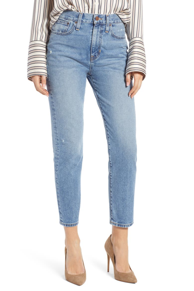 Cigarette Jeans (Nordstrom Exclusive), Main, color, LIGHT INDIGO WASH