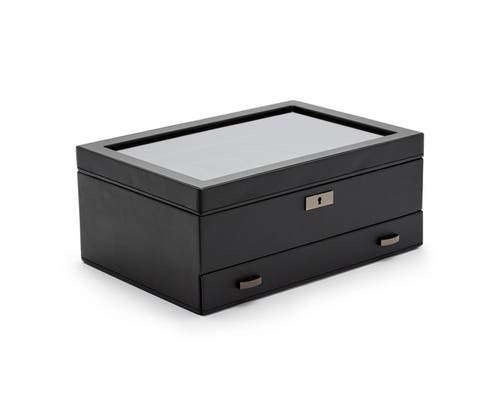 Wolf Axis 10 Piece Watch Box With Drawer In Powder Coat