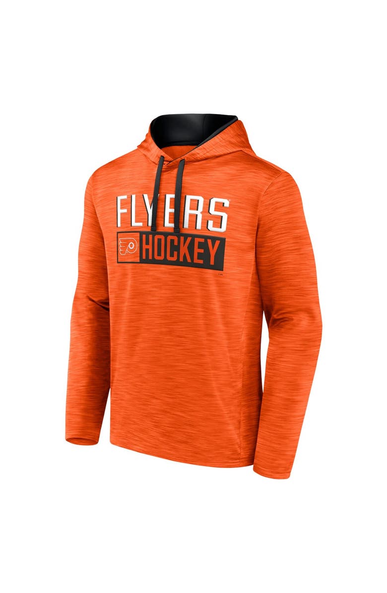 FANATICS Men's Fanatics Branded Heather Orange Philadelphia Flyers Close Shave Pullover Hoodie, Alternate, color,