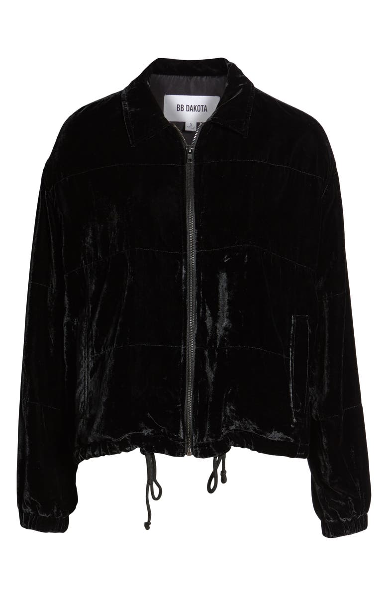 BB Dakota by Steve Madden BB Dakota Chillax Velvet Jacket, Alternate, color,