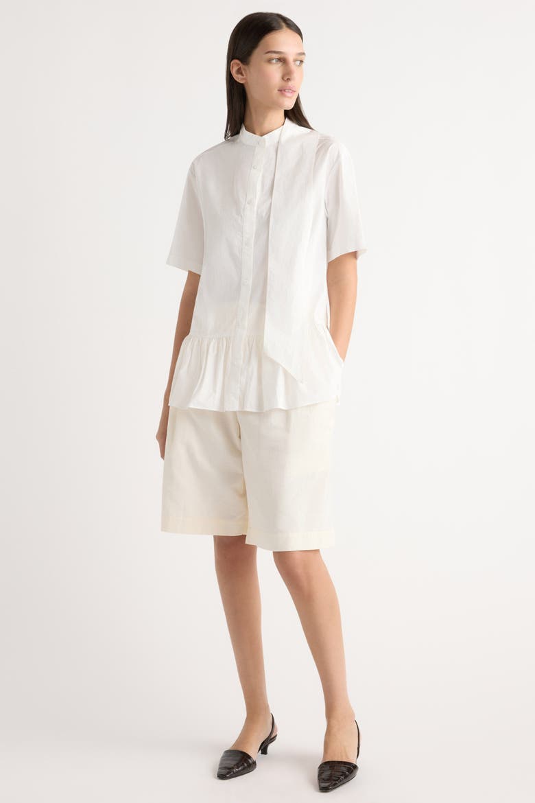 Arlo Cotton Bermuda Short, Alternate, color, Cream