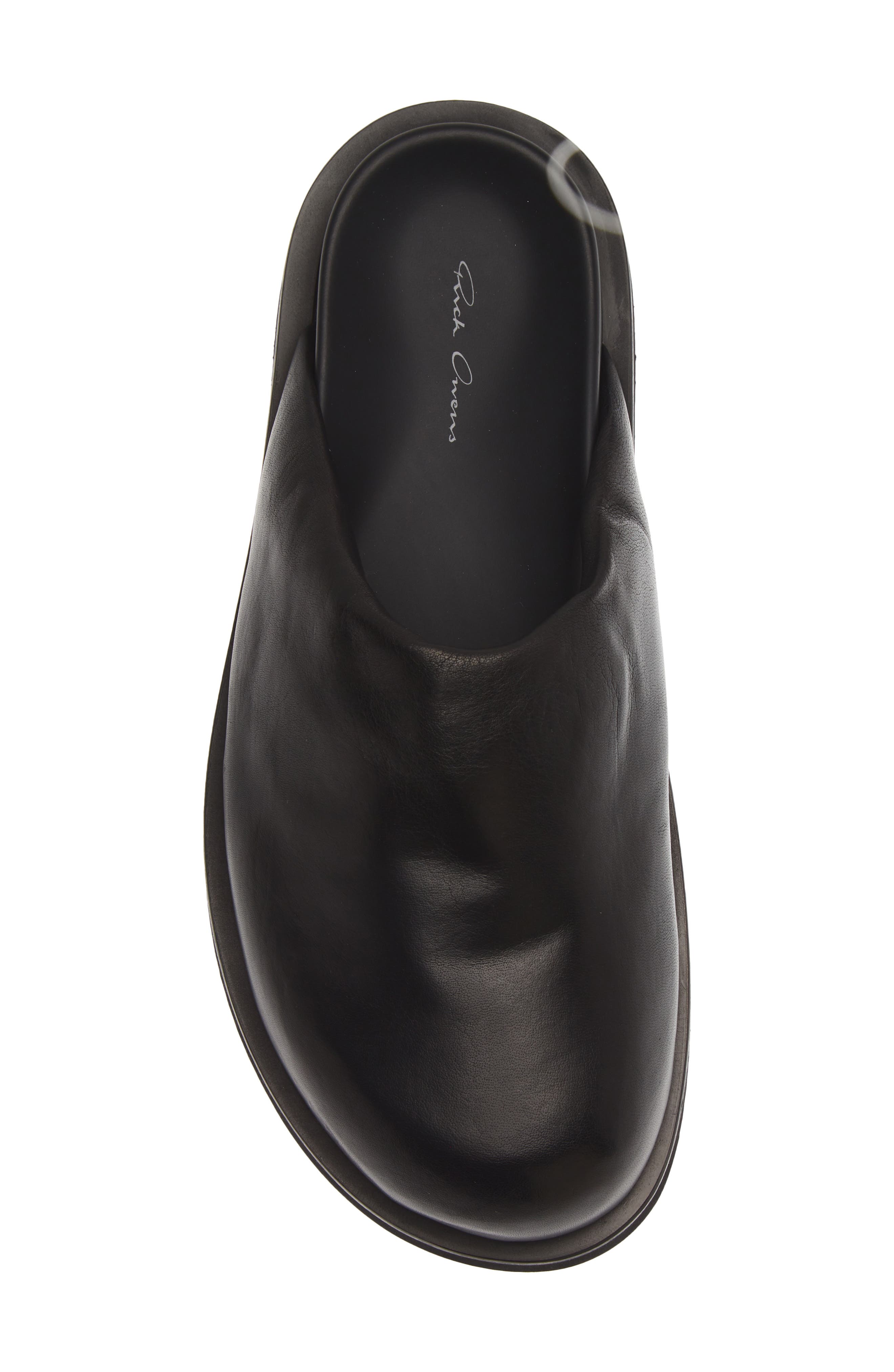Padded Platform Mule, Alternate, color, BLACK