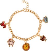 Friends Fashion Charm Bracelet, 5 Charms, 7" + 1" Extender