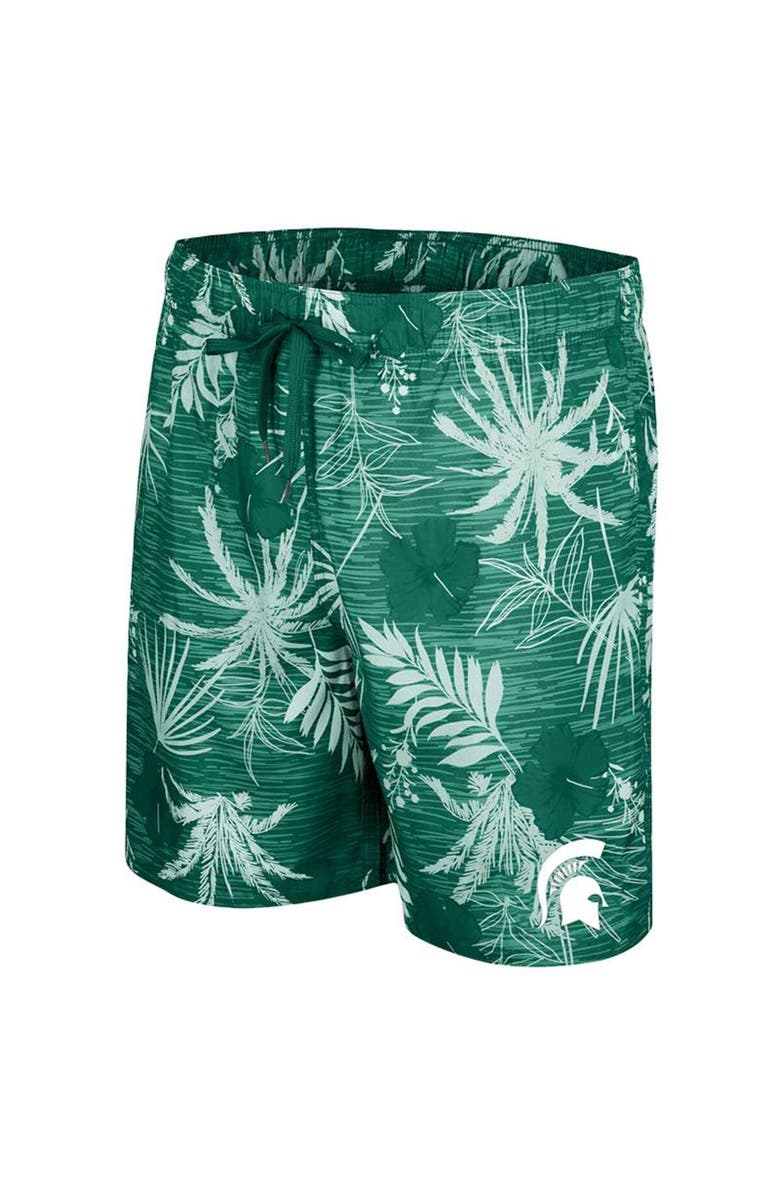 COLOSSEUM Men's Colosseum Green Michigan State Spartans What Else is New Swim Shorts, Alternate, color, Green