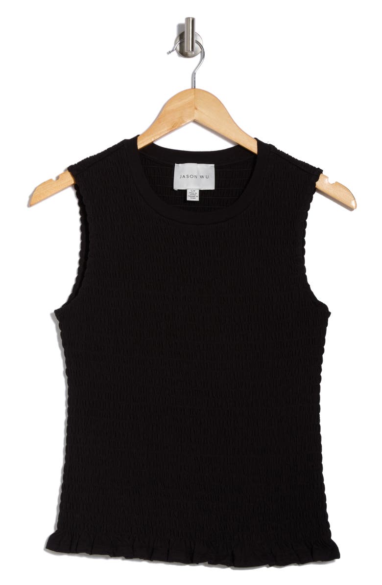JASON WU Cotton Smocked Top, Alternate, color,