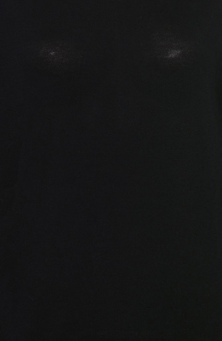 HOUSE OF CB Angel Silk & Wool Blend Turtleneck Sweater, Alternate, color, Black