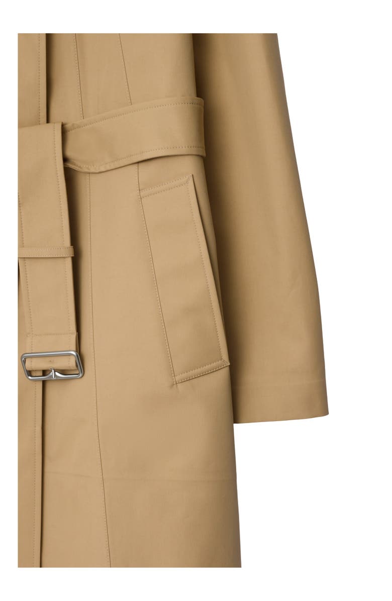 Burberry Mid-length Bonded Cotton Car Coat, Alternate, color, Flax Beige
