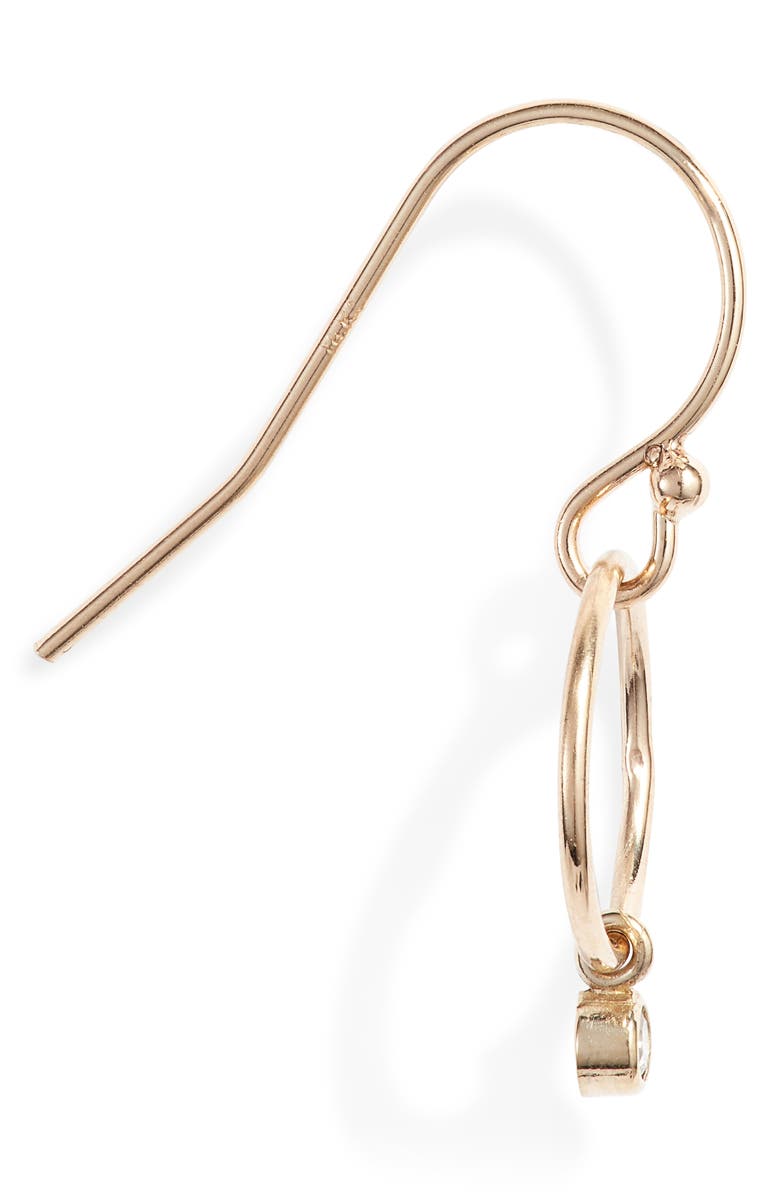 Zoë Chicco Diamond Drop Circle Earrings, Alternate, color,