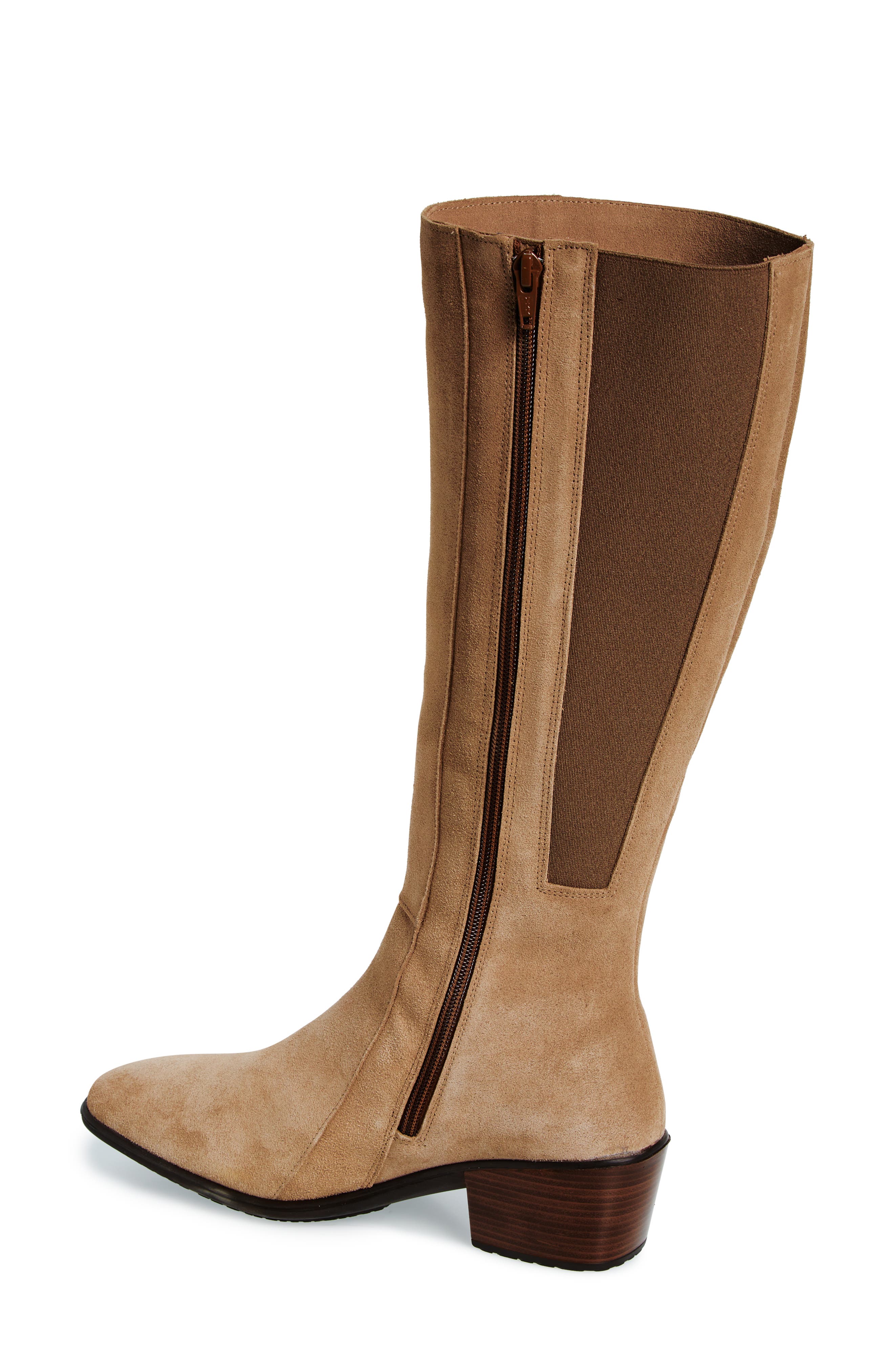 Naot Gift Knee High Boot, Alternate, color, Almond Suede