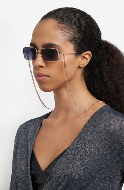 Marc Jacobs 58mm Gradient Rectangular Sunglasses In Black