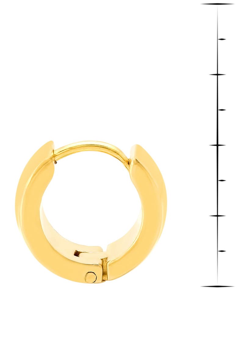 Thick Huggie Hoop Earrings, Alternate, color, YELLOW