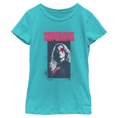 Girl's Supergirl Kara Star Poster  Graphic T-Shirt