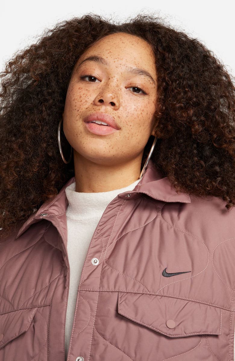 Nike Essential Onion Quilted Vest, Alternate, color, Smokey Mauve/ Black