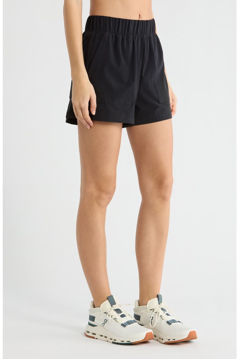 Stretch Easy Shorts, Alternate, color, TRUE BLACK