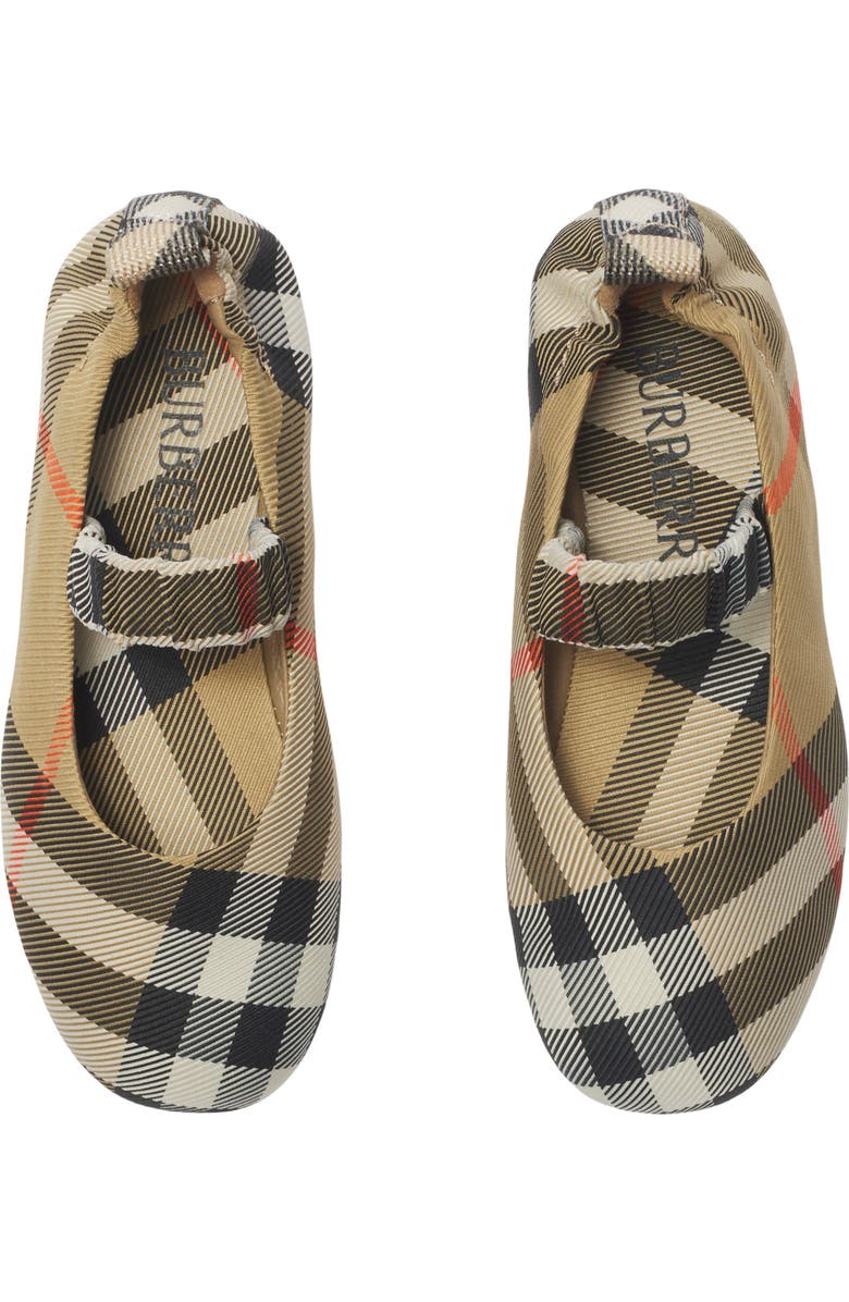 Burberry Check Ballerinas, Alternate, color, Sand