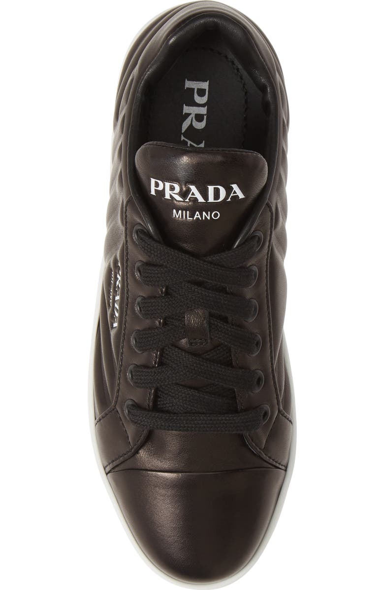 Prada Quilted Low Top Sneaker, Alternate, color,