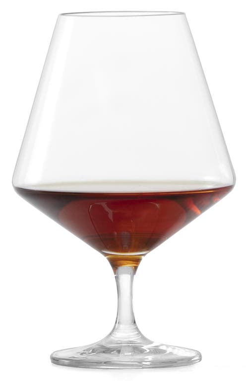 Schott Zwiesel Pure Set Of 6 Cognac Glasses In Clear