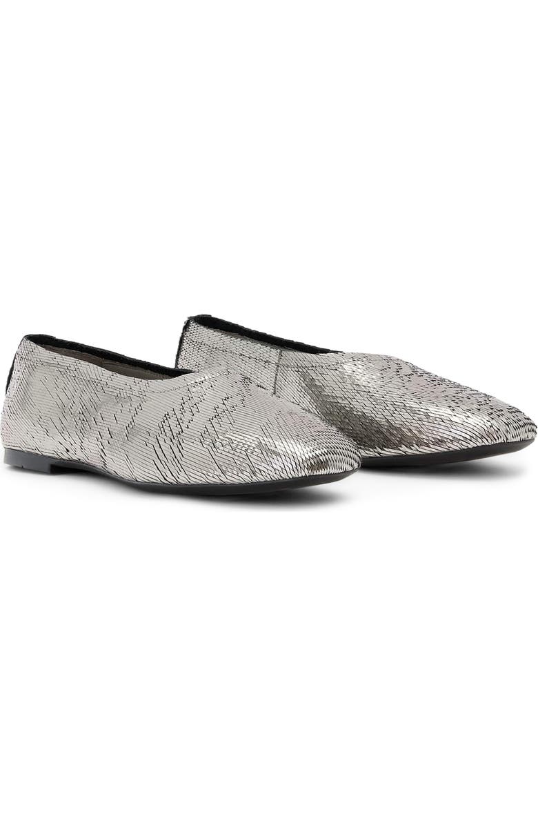 AllSaints Hailee Flat, Main, color, Gunmetal Grey