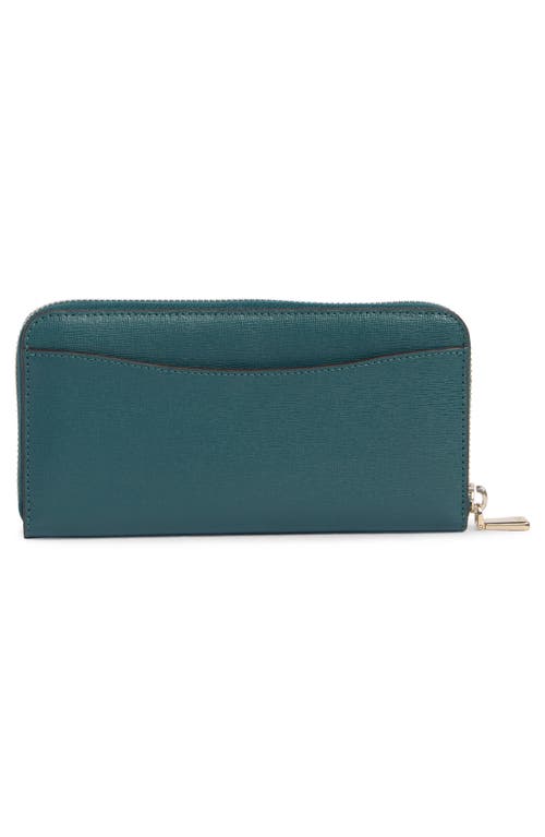 Kate Spade New York Morgan Saffiano Leather Wallet In Green