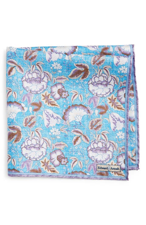 Floral Silk Pocket Square