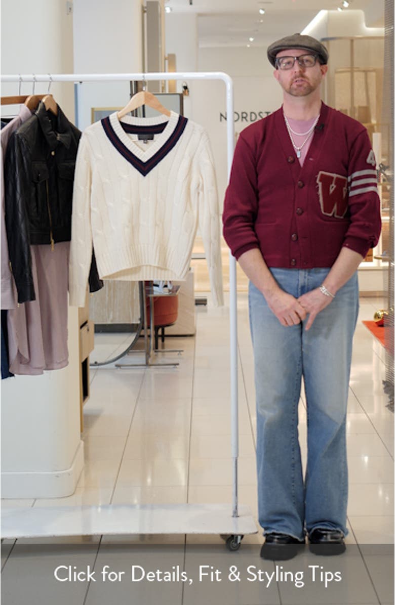 Fabiana Cable Wool Tennis Sweater, sales video thumbnail