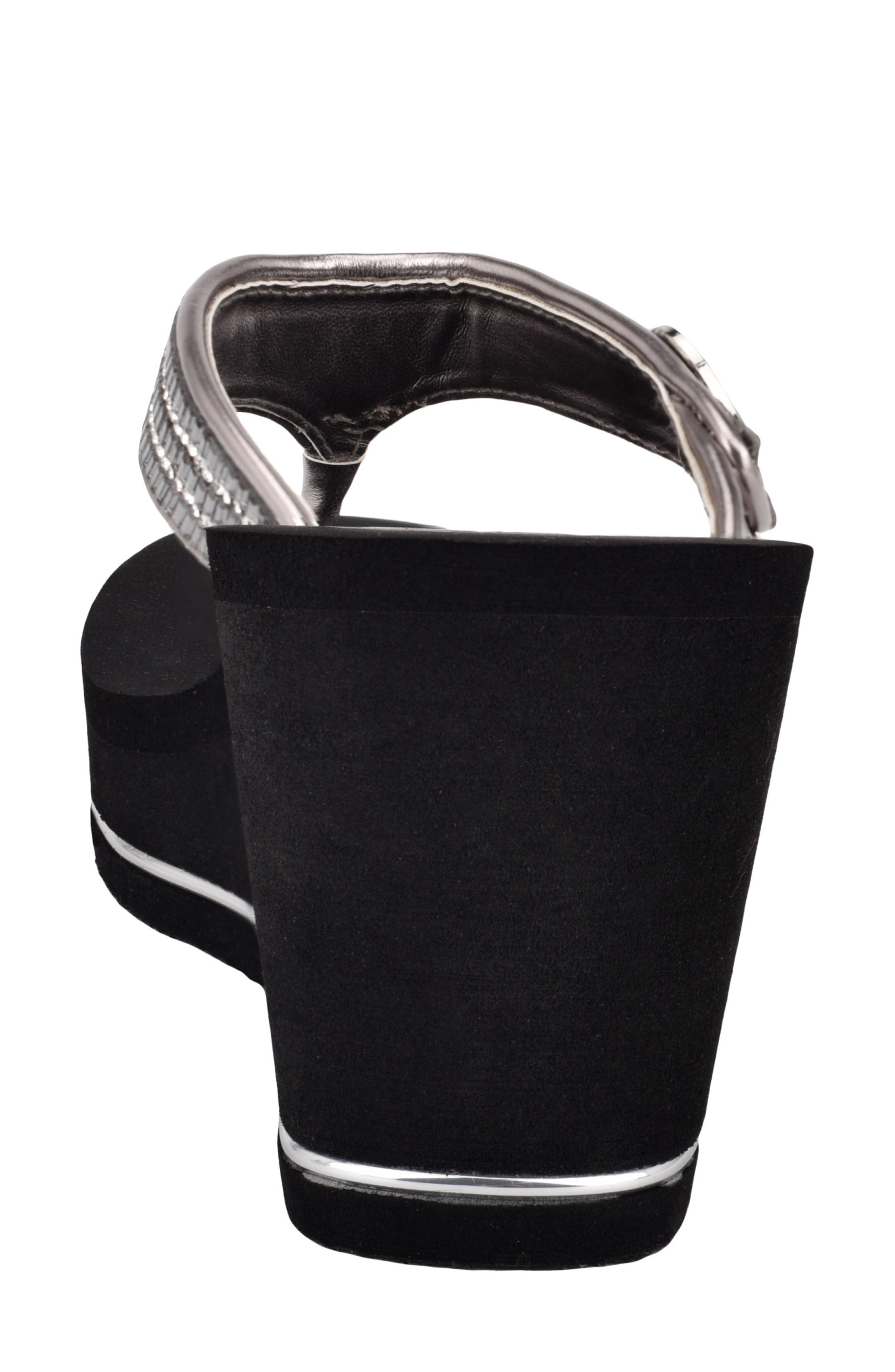 GUESS Sarraly Eva Platform Flip Flop, Alternate, color, Pewter